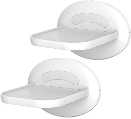 Cozycase Support Mural pour Dot 5 &4, Spot, Google Home, Google Home Mini, Google WiFi, Sonos, Caméra de Surveillance - Gestion des câbles pour Tout ce Qui Peut Aller jusqu'à 7 kg- Blanc (Pack 2)