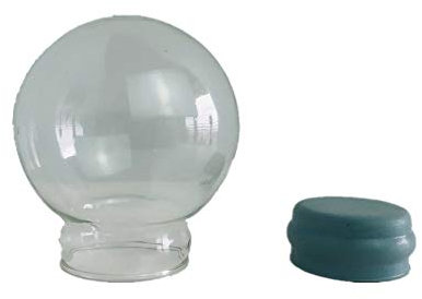 Youda Schneekugel, DIY Wasser-Schneekugel, Zubehör, 45 mm Durchmesser, Transparent, Glas, Custom, Globus
