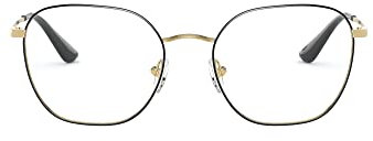 Vogue Eyewear Vo4178 Brillen-Rahmen für Damen, quadratisch, Top Schwarz/Gold/Demo-Linse