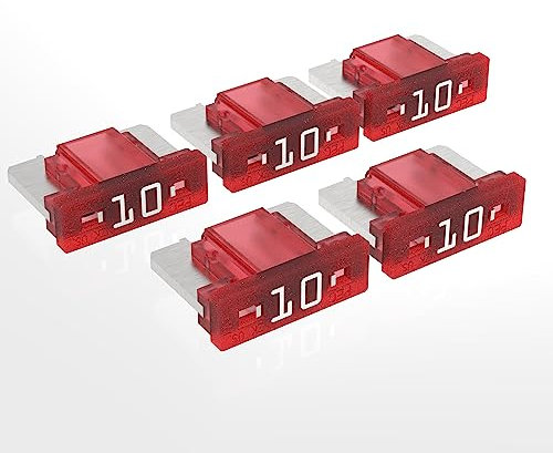 AUPROTEC Mini LP Kfz Sicherungen Flachstecksicherungen 2A - 30A Auswahl: 10A Ampere rot, 5 Stück