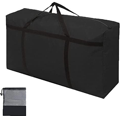 WITERY 180L Waterproof Storage Bag for Clothes Garden Furniture Cushion Bag Extra Large Storage Bags With Zip 600D Oxford Under Bed Bags Storage Solutions Organsier for Bedding Duvets Packing Moving