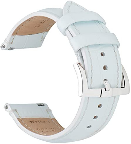 BRISMASSI ESETTI Alligator Textur Uhrenarmband 18mm 20mm 22mm Top-Grain Leder Schnellverschluß Uhrenarmbänder Herren & Damen Armbänder Ersatzarmband für Uhr & Smartwatch