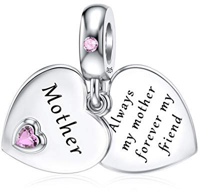 Mutter Charms für Pandora Charms Mama 925 Sterling Silber Mutter Liebe Herz Charm