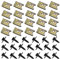 Hayaww 20 Pcs Feder Blechmutter, Unterboden Unterfahrschutz Schraube U Typ Schrauben Karosserie Klemmen Verkleidung Schrauben Kit Clip Auto Unterboden Schrauben FüR Radlauf-Abdeckung,Unterboden-Fender