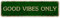 LINStore Good Vibes Only, inspirierendes Zitat, Metallic-Poster, motivierendes Kunst, Wandkunst, 10,2 x 40,6 cm, Vintage-Metall-Blechschild