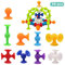 Anyinkai 58PCS Pop Sucker Toys,Sucker Toys Set,Jeu De Lancer Sucker Toys,Jeu De Fléchettes Sucker Toys,Pop Fléchettes Jouets Silicone,Jouets De Ventouse Pop,Jeu De Lancer De Jouets Ventouse