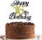 Sumerk 16 Tortenaufsätze zum 16. Geburtstag, Tortenaufsätze, Geburtstagsfeier, Dekorationszubehör, Gold und Schwarz, 1 Packung