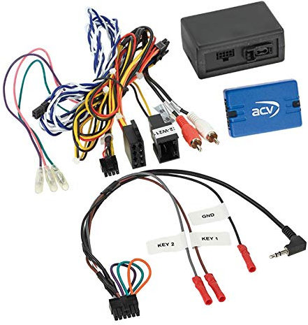 Lenkradfernbedienung Adapter Interface LFB Multi-Anschluss passend für Mercedes-Benz E-Klasse Most 25 Soundsystem kompatibel mit verschiedenen Autoradios