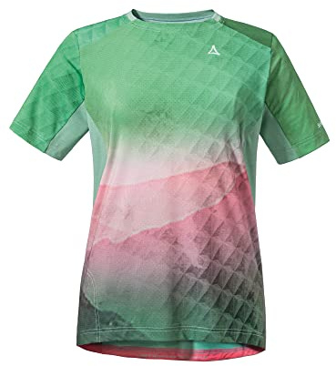 Schöffel Damen Shirt Valbella L atmungsaktives Radtrikot, schnell trocknendes Funktionsshirt mit 4-Wege-Stretch