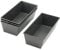 JAPCHET 4 moldes rectangulares de 10 pulgadas, molde antiadherente para hornear pan negro, bandeja rectangular para hornear horno