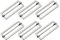 sourcing map Metall Gürtelschnalle 50x17x2.3mm, 6 Pcs Silber Leiterschnalle Zinklegierung Schiebeschnalle Taschenzubehör zum Nähen für Handtaschen, Geldbeutel, Rucksack Reparatur
