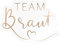 Spreadshirt Team Braut JGA Junggesellinnenabschied Outfit Sticker, max. 10 x 10 cm, 10 x 10 cm, Transparent glänzend