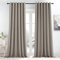 KGORGE Thermovorhänge gegen Hitze Wohnzimmer Gardinen mit Ösen 2er Set 245 x 200 cm(HxB) Verdunklungsvorhänge Blickdicht Blackout Curtains for Living Room, Sandfarben