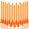 LOVMEAD Golf Tees Kunststoff Unbreakable Lange Kurze 60 Stück, Golf Tee 3 1/4 2 3/4 1 1/2 Inch Flat Stark Dauerhaft für Eisen Schüsse Reduzieren Reibung (Orange, 83mm)
