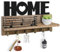 Bibykivn Porte Clef Mural Bois à 6 Crochets - HOME Décoration Boîte à Clés Vintage, Boite a Clefs Murale avec Étagère de Rangement pour Rangement Des Clés et Courrier à L'entrée (Rétro Vintage)