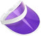 ANZEE Unisex Neon Sun Visor Hats Bright Assorted Colours for Summer Sports, Pub Golf, Cycling, 80s Fancy Dress, Festivals, Hen Party Accessories (Purple)