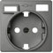 SIMON - Schuko-Steckdosenabdeckung, Serie 82 Concept, 2 USB C+A, kompatibel mit den Serien 75, 31, 82 und 88, matt, Anti-Fingerabdruck, Titan