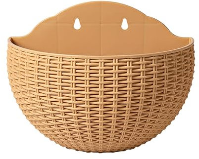 Fogcroll Pot de fleurs mural multi-usage durable Kaki