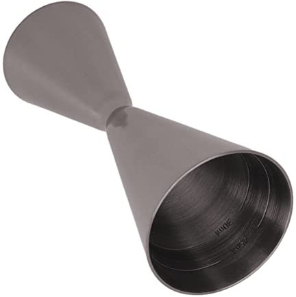 Outil de Barman de Tasse à Mesurer de Vin Efficace D'acier Inoxydable de Double Jigger de Cocktail (placage noir)