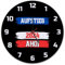 speecheese Kiel AHOI Wanduhr aus Glas mit Spruch Aufstieg 2024 Maritimer Hafen-Chic Stadt-Wappen Design Fußball-Aufsteiger 2024 Schleswig-Holstein Stolz