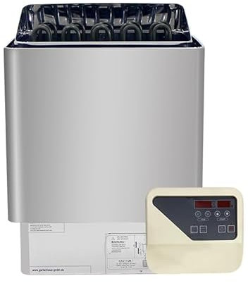 Thermolux - Estufa de sauna (4,5 kW, con controlador táctil, calentador eléctrico finlandés para sauna)