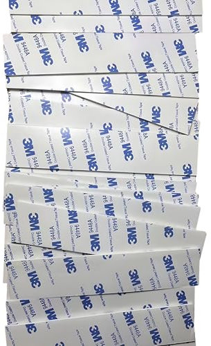 8Gnituhs Lot de 50 rubans adhésifs double face en mousse 140 mm x 30 mm, très résistants, pour montage sur murs et portes, bois, métaux, verre et papier.