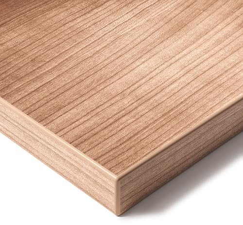 Ergofino Tischplatte 180x80 cm, Perfekt für höhenverstellbare Schreibtische, Esstisch, Schreibtischplatte 2,5 cm stark, Tischplatte aus MDF-Material (Nussbaum)