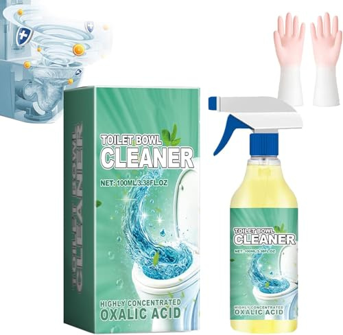Toilet Scale & Odor Fresh Cleaner, Manual Toilet Bowl Cleaner, Toilet Scale Cleaner With Cleaning Gloves, Refreshing Long-Lasting Bowl Cleaner Fresh Smell (1)