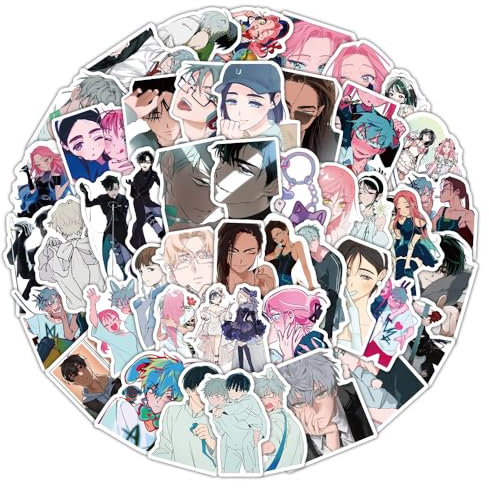 50 Pcs Alien Stages Stickers Anime Figure Vinyl Waterproof DIY Decal for Computer Skateboard Luggage Car Bike Alien Stages Album Book Accesories