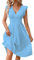 Robe Femme Chic Et Elegant Tenues Élégante Vetement Ete Robe Sexy Chic Fleurie Robe Plage Robe De Plage Plage Grande Taille Et Ventes Flash Sky Blue M