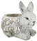 Flair Flower Blumentopf Hase aus Magnesia 21x33x27cm Kübel Pflanzkübel Blumenkübel Pflanzgefäß Blumenständer Deko Tier zum Bepflanzen für Sukkulenten Gartendeko Terrassendeko, Hase