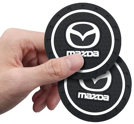 XVBFSC 2 Stück Auto Getränkehalter Untersetzer für Ma-zda MX-5 MX 5 MX5, Temperaturbeständigkeit Anti-Rutsch Auto Untersetzer Zubehor Innenraum