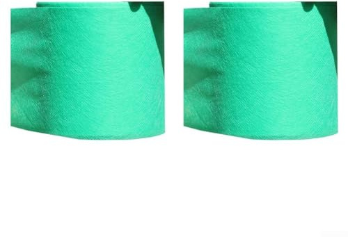 Lot de 2 rouleaux de bandage respirant en tissu non tissé pour protection contre le gel, le soleil et les animaux dans le jardinage Vert 10 cm x 35 m