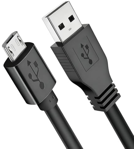 Kids Camera Instant Print Charger Cable USB Micro Charging Wire Toddler Camera USB A to Micro-USB Charge Lead Compatible Gofunly, Hangrui, PolaroiSnap Touch/Pop/Mint Childrens Toy Charging Cable 1M