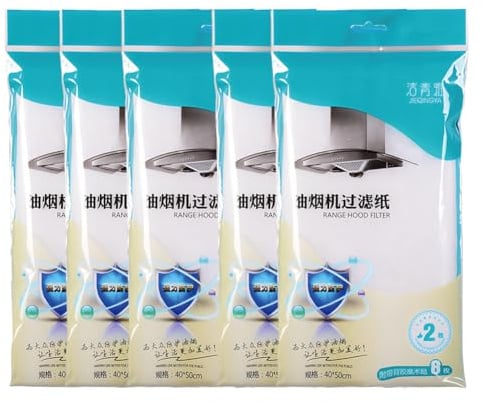 Filtro Cappa Cucina Universale 10pcs Filtro Cappa Aspirante Universale Cucina, Tappetino Filtrante Antigrasso Rotoli Carta Da Cucin-a Universal