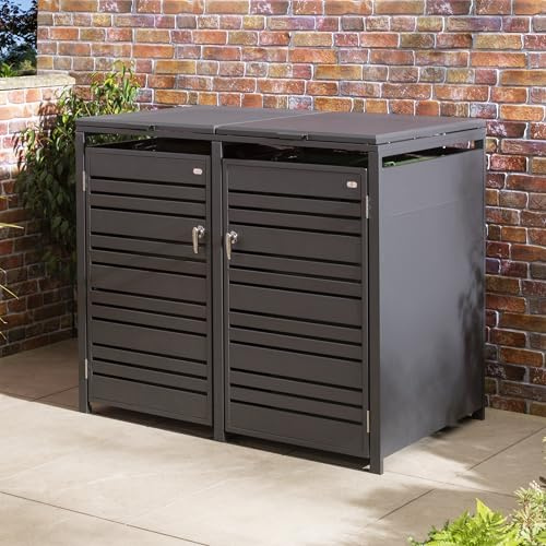 Rowlinson Chelsea Double Bin Store - Anthracite