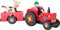 small foot Traktor mit Anhänger „Bauernhof“ aus Holz, mit Biegepuppen, Bauer und Kuh, ab 3 Jahren, 10316