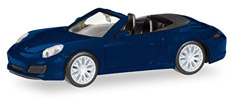 herpa 038898 Fahrzeug Porsche 911 Carrera 4S Cabrio, Nachtblau Metallic