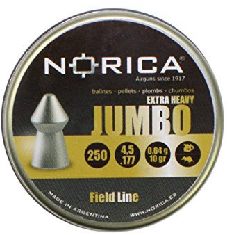Norica extra heavy Jumbo - Spitzkopf-Diabolos im Kal. 4,5mm glatt - 250 Schuss