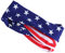 Frcolor Amerika Flagge StirnbäNder Amerika Flagge Haarreif USA Patriotischen Elastischen Haarband Turban Headwrap