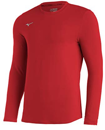 Mizuno Damen Comp Diamond Langärmeliges Rundhalsausschnitt (1er Pack)