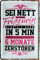 WOGEKA ART Retro Blechschild Sei nett zu deiner Friseurin, denn sie kann witziger Spruch als Geschenk-Idee zum Geburtstag Weihnachten zur Dekoration 20x30 cm Vintage-Design aus Metall 1796