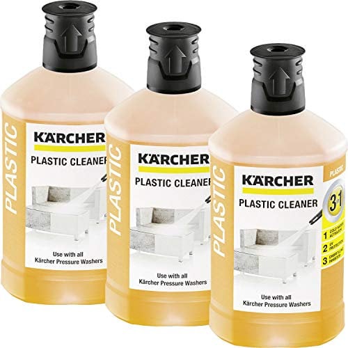 3x Kärcher RM 613 Nettoyant plastique 3 en 1 détergent pour nettoyeurs haute pression (1000ml)