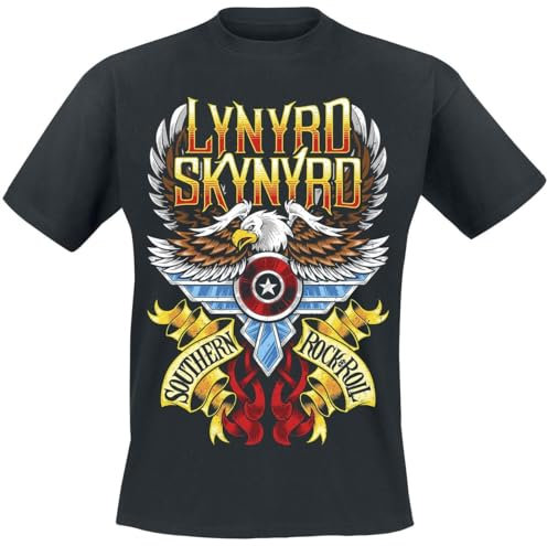 Lynyrd Skynyrd Unisex LSTS02MB01 T-Shirt, Black, Small