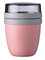 Mepal Müslibecher to go, Klein, praktischer Joghurtbecher to go - Unterteilung für Joghurt & Müsli - Geeignet für Gefrierschrank, Mikrowelle & Spülmaschine - 300 ml + 120 ml - Nordic Pink