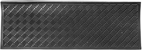 Jet-Line® | Stufenmatten Trapa außen | Gummi | Außenbereich | Treppenmatten | Außentreppe | Antirutschmatte | 25x75cm | schwarz | mit Winkelkante 75x25 cm Treppenstufen matten antirutsch