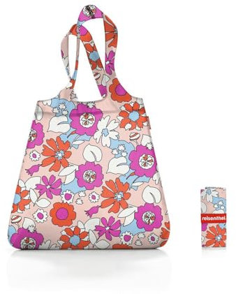 reisenthel mini maxi shopper - faltbarer kompakter Rucksack -wasserabweisend, Couleur:florist peach