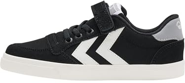 hummel Kids Slimmer Stadil Low Sneaker, Black, Size 31