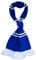 Generisch Hamburg, Bielefeld Balkenschal (Bar Scarf), 01, Blau, Weiss, Schwarz, L