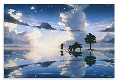 XINYUELONG Poster Anime Your Lie in April auf Leinwand, Wandkunst, Gemälde, Poster, Dekoration, Raumdekoration, ungerahmt, 30 x 45 cm